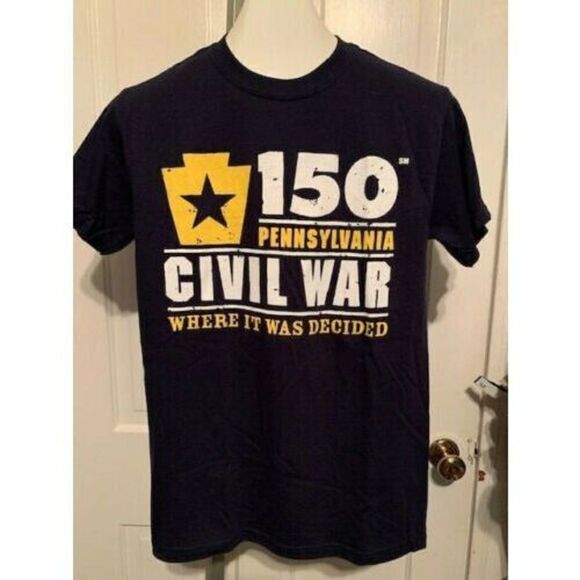 PENNSYLVANIA WHERE THE CIVIL WAR WAS DECIDED SIZE SMALL T-SHIRT **NEW** - Picture 1 of 3